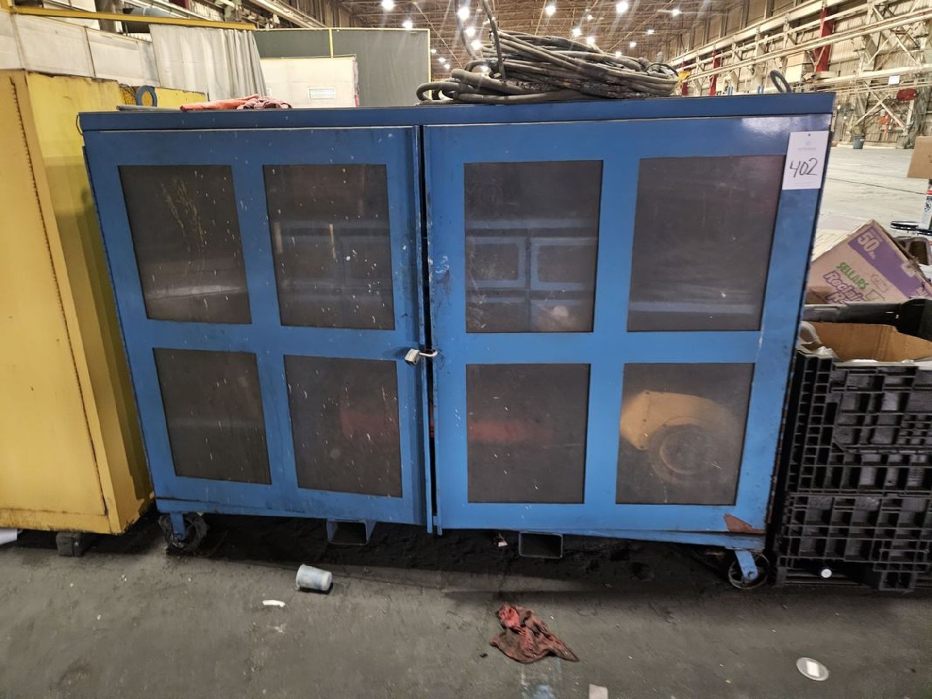 86" x 28" x 56" Heavy Duty 2-Door Cabinet on Wheels