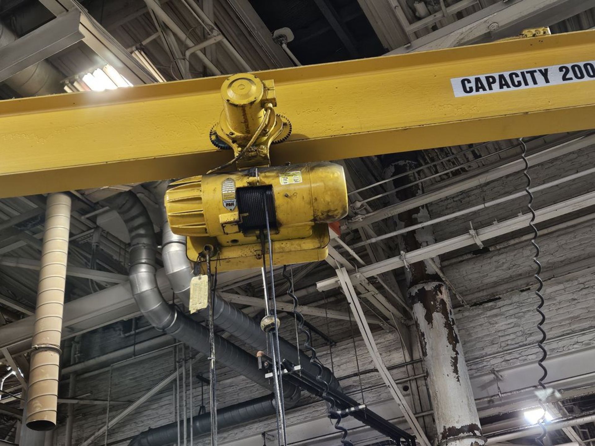 P&H 1 Ton x 18' Floor Mount Jib Crane - Image 2 of 2