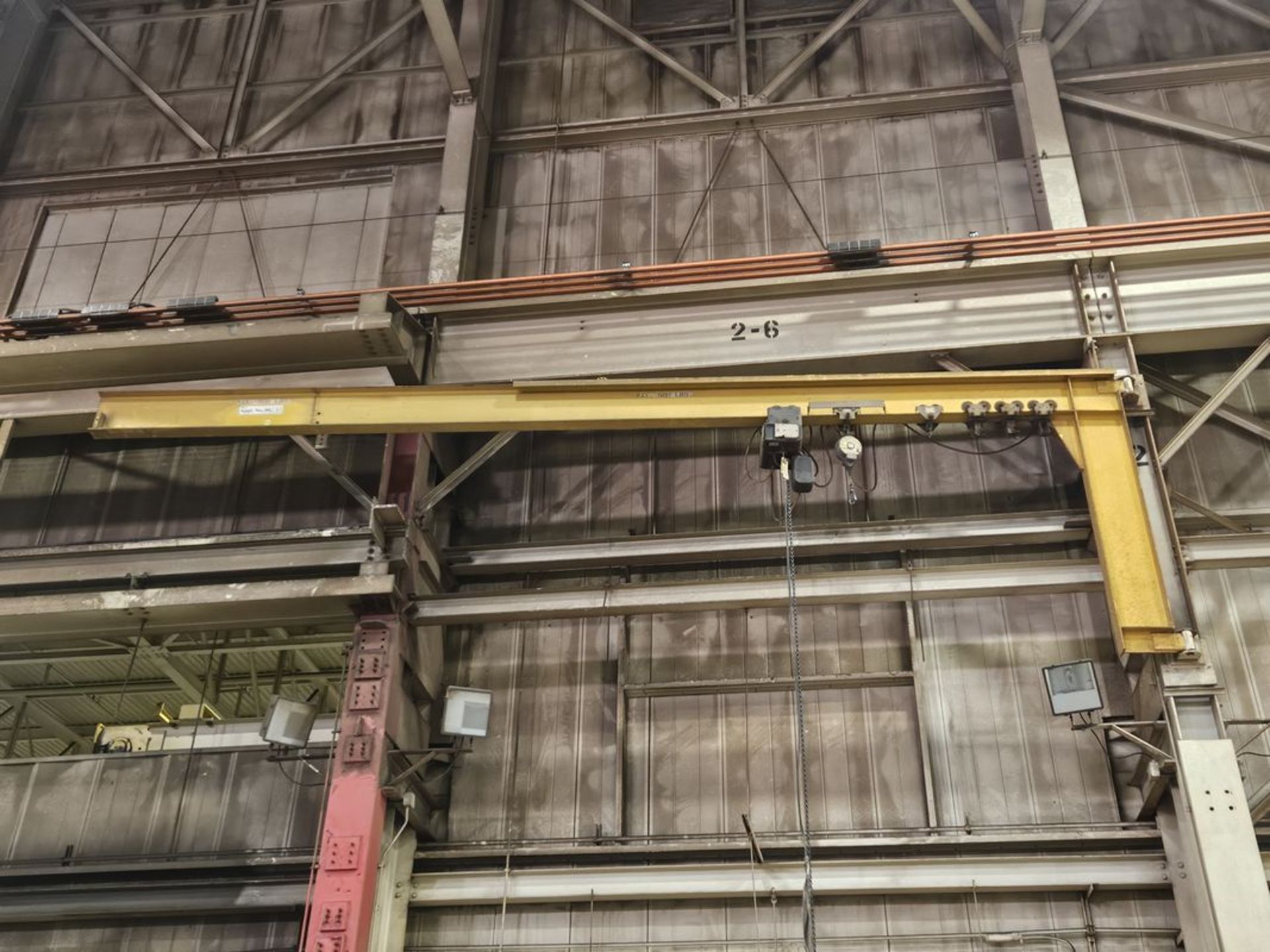 1/4 Ton x 25' Wall Mount Jib Crane