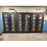 (3) Global 2-Door Cabinets 48" x 24" x 78" High