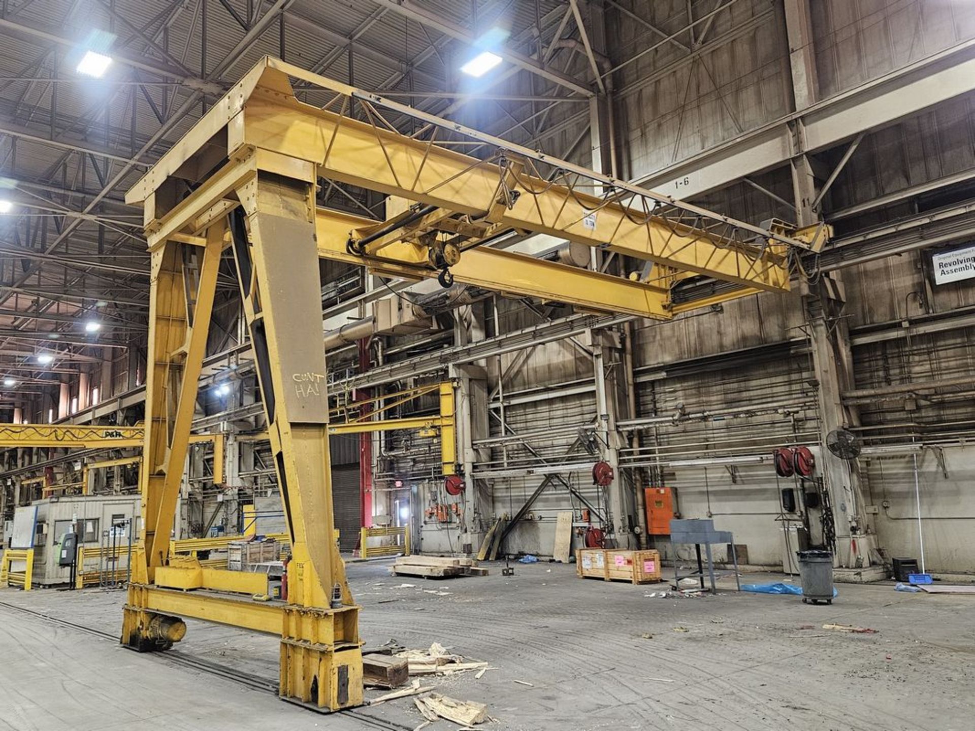 15-Ton P&H Double Girder, Single Leg Traveling Gantry Crane - Image 6 of 7