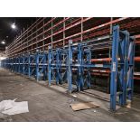 (20) Sections Heavy Duty Bolt Together Pallet Racking 36" x 126" Uprights with 8' Cross Beams