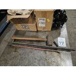 Lot of (3) Assorted Pry Bars and Sledge Hammer