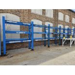 (5) Sections Heavy Duty Bolt Together Pallet Racking 36" x 126" Uprights with 8' Cross Beams