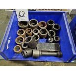 Lot of Assorted Impact Sockets 1' & 3/4"