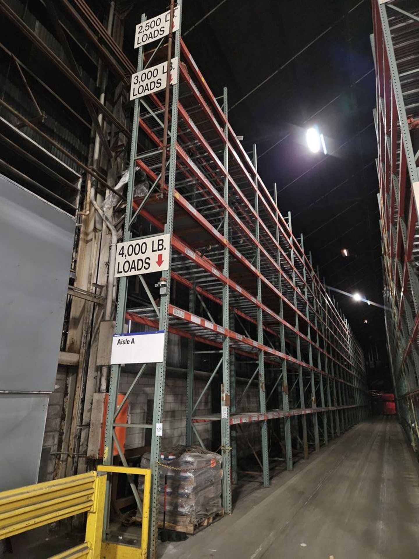 (25) Sections Pallet Racking 36" x Approx. 30' Uprights with 8' Cross Beams
