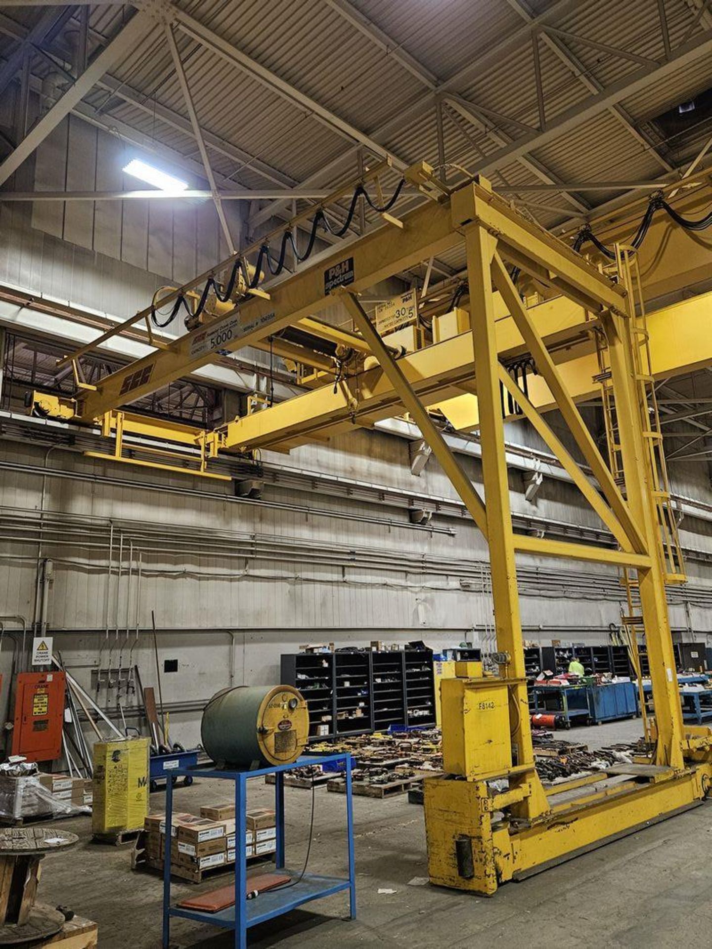 2.5-Ton x 30' Superior Crane Double Girder, Top Riding, Single Leg Traveling Gantry Crane - Image 2 of 6