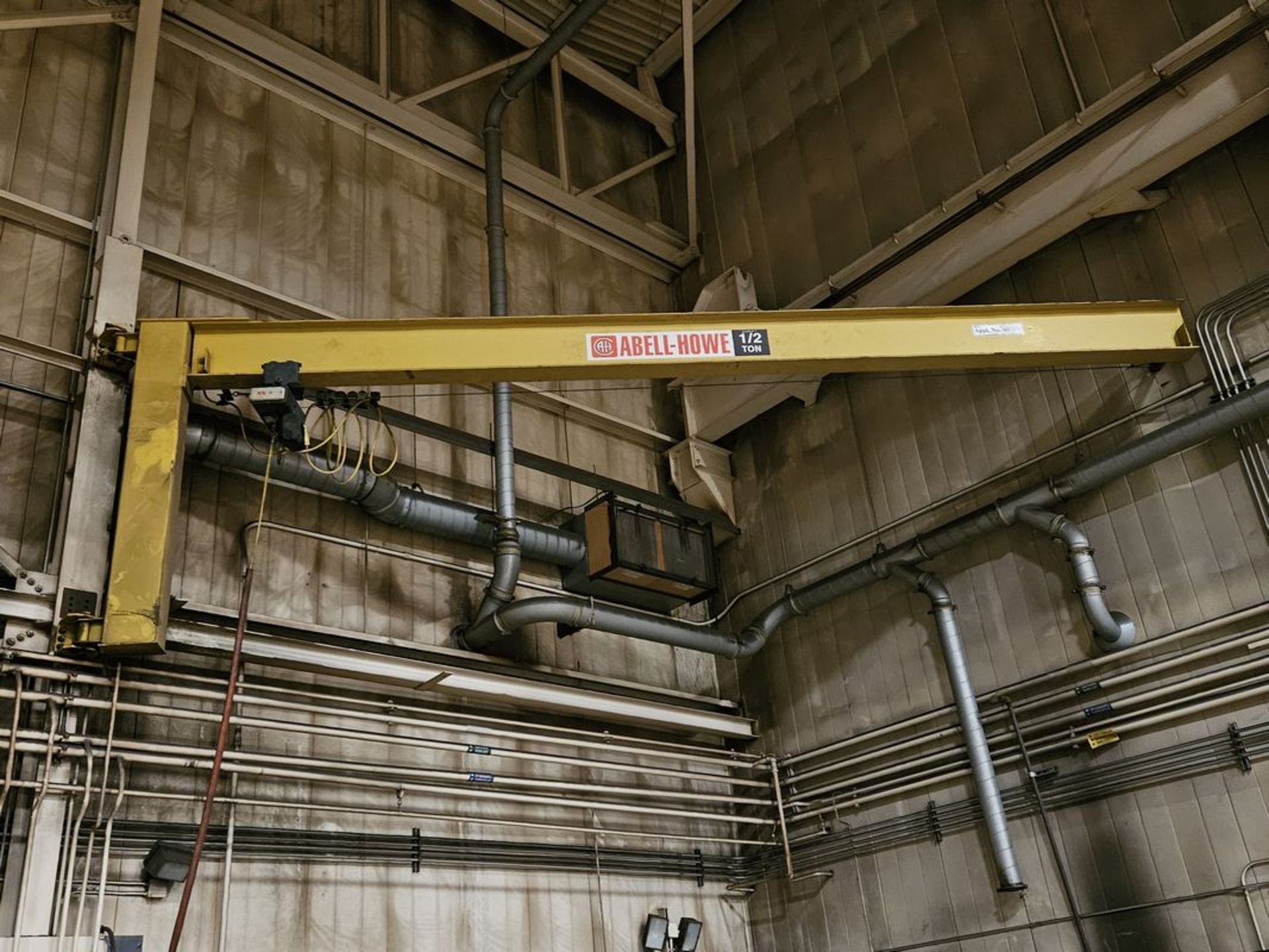 Abell Howe 1/2 Ton x 24' Wall Mount Jib Crane