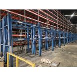 (20) Sections Heavy Duty Bolt Together Pallet Racking 36" x 126" Uprights with 8' Cross Beams