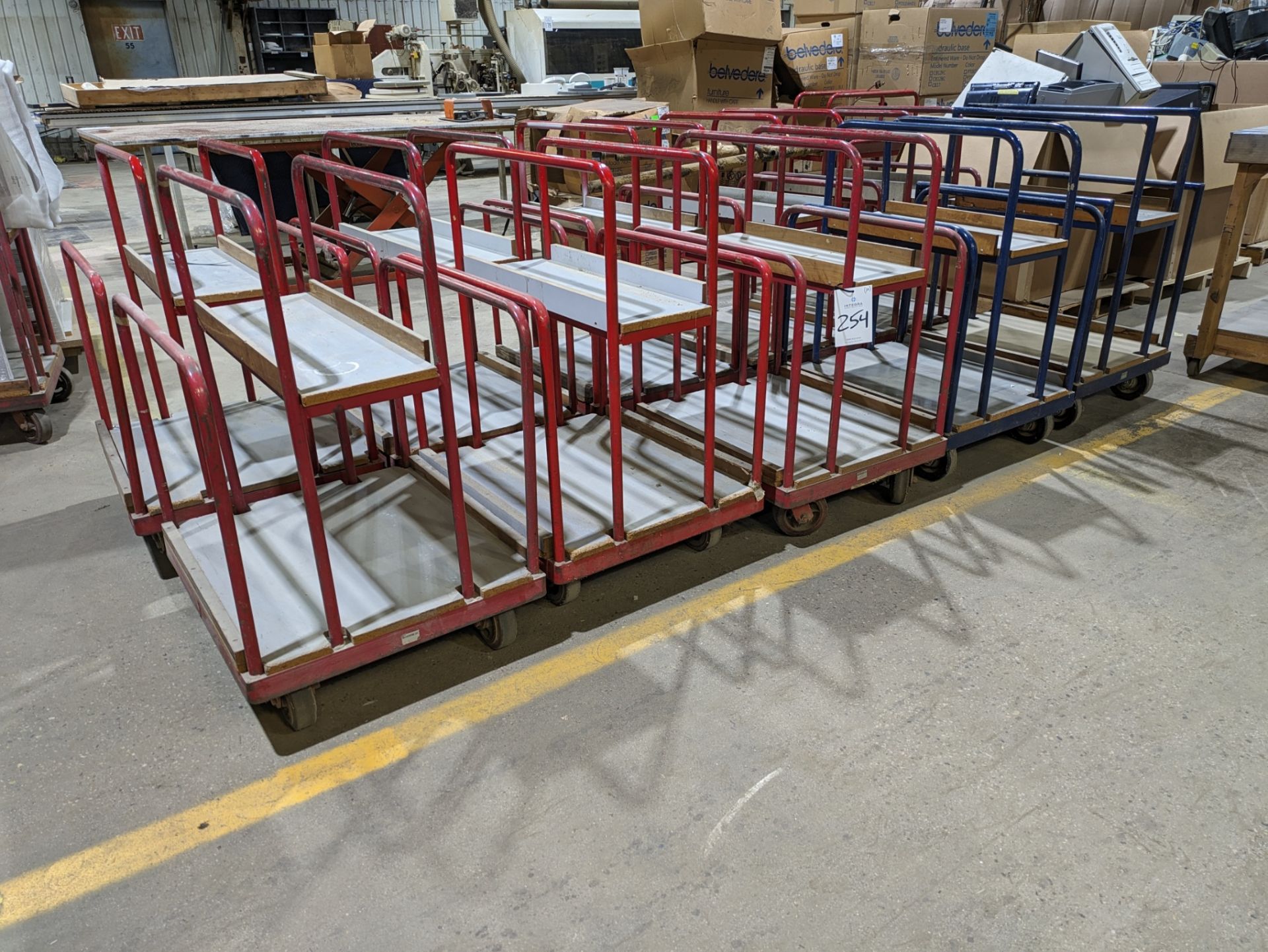 (10) 25" W x 30" L x 40" H Metal Lumber Carts