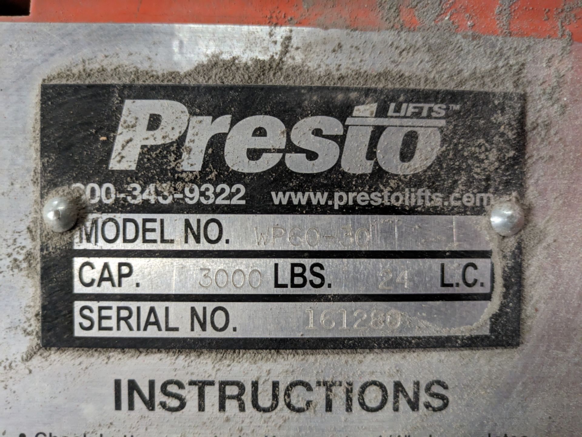 Presto WP60-30 3,000-Lb. Capacity Electric Walkie Stacker - Image 4 of 4