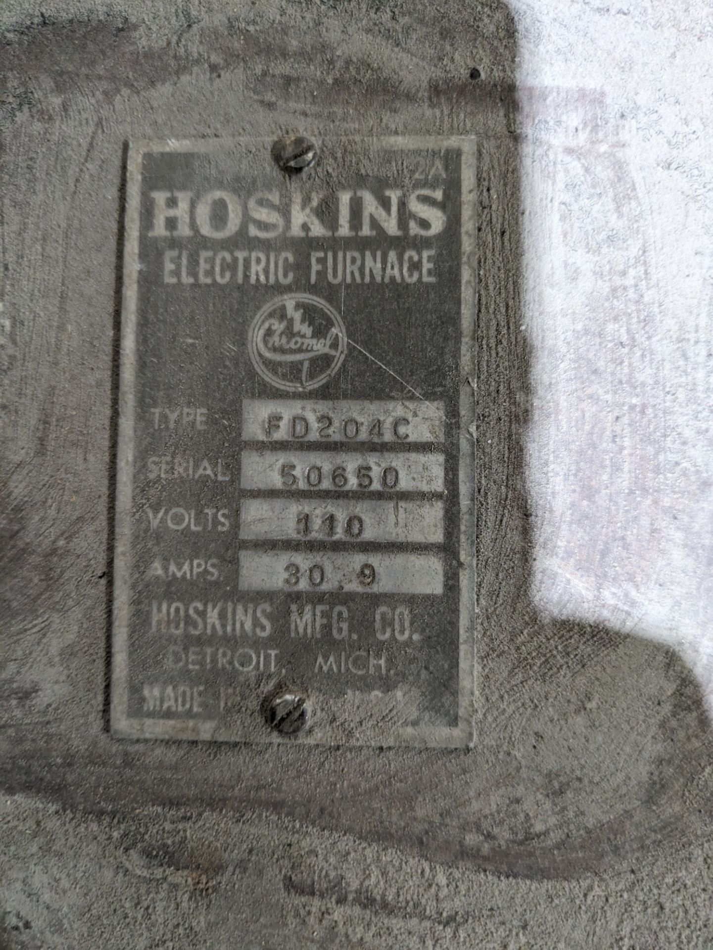 Hoskins FD204C Electric Laboratory Bench-Top Furnace - Image 3 of 3