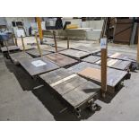 (14) Steel Framed Wood Deck Shop Carts