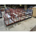 (10) 25" W x 30" L x 40" H Metal Lumber Carts