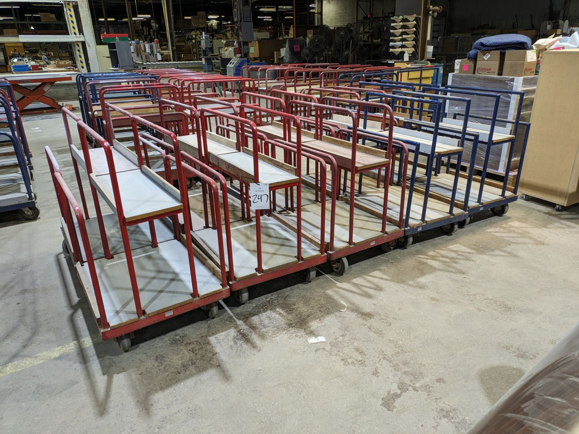 (10) 25" W x 30" L x 40" H Metal Lumber Carts