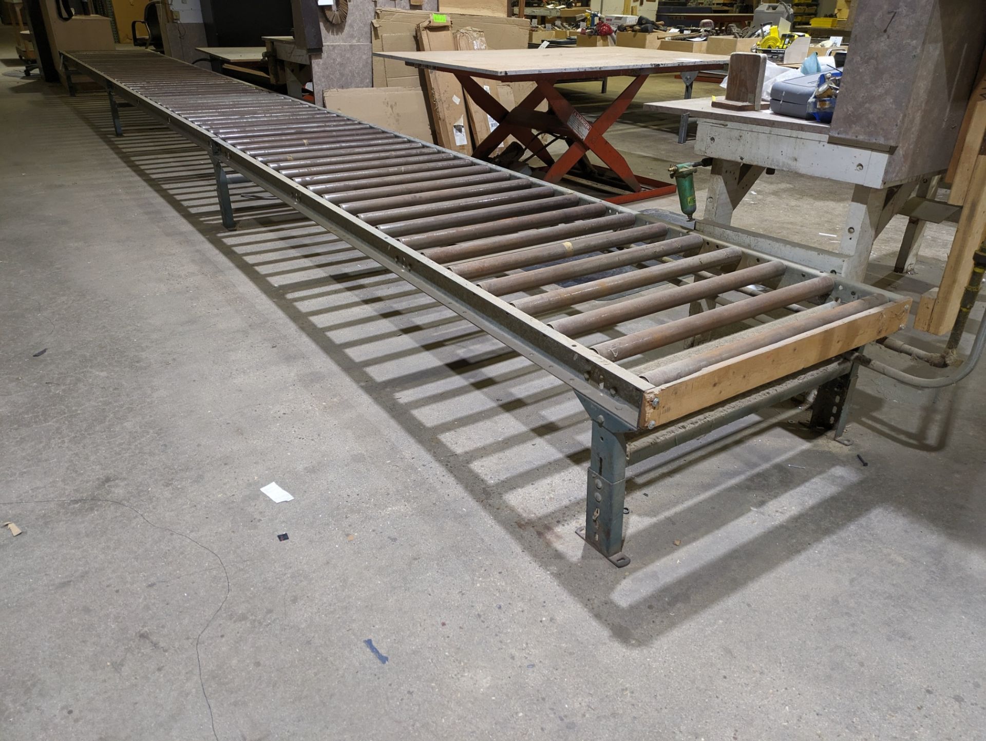 (9) 36" W x 10' L Gravity Roll Bar Conveyor Sections - Image 2 of 5