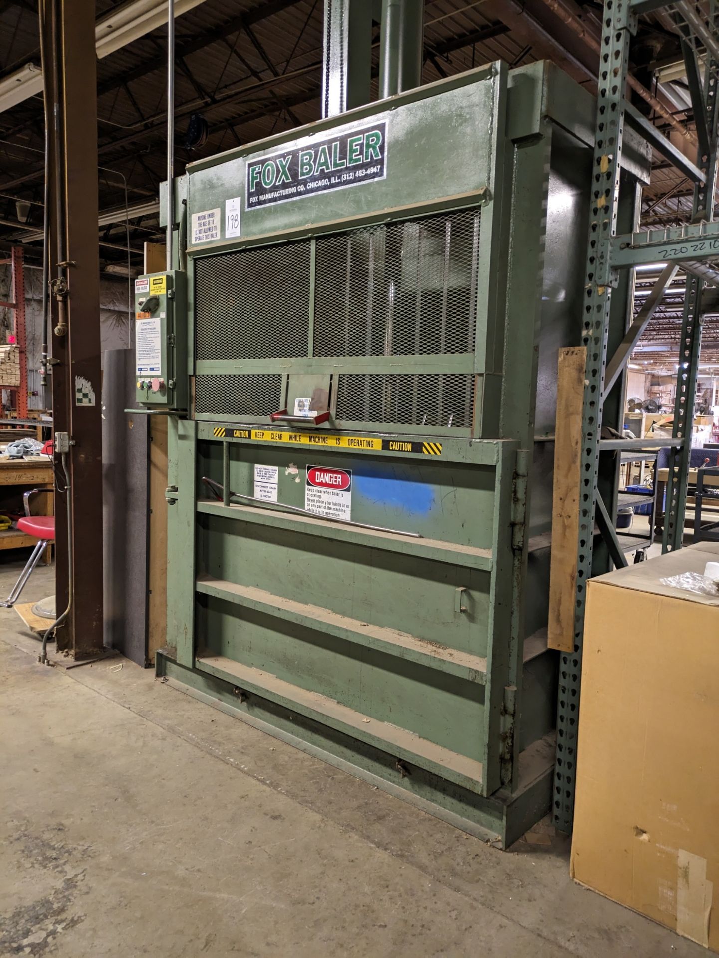 Fox 60 Vertical Hydraulic Cardboard Baler - Image 3 of 5