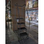 40" Portable Rolling Safety Ladder