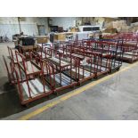 (10) 25" W x 30" L x 40" H Metal Lumber Carts