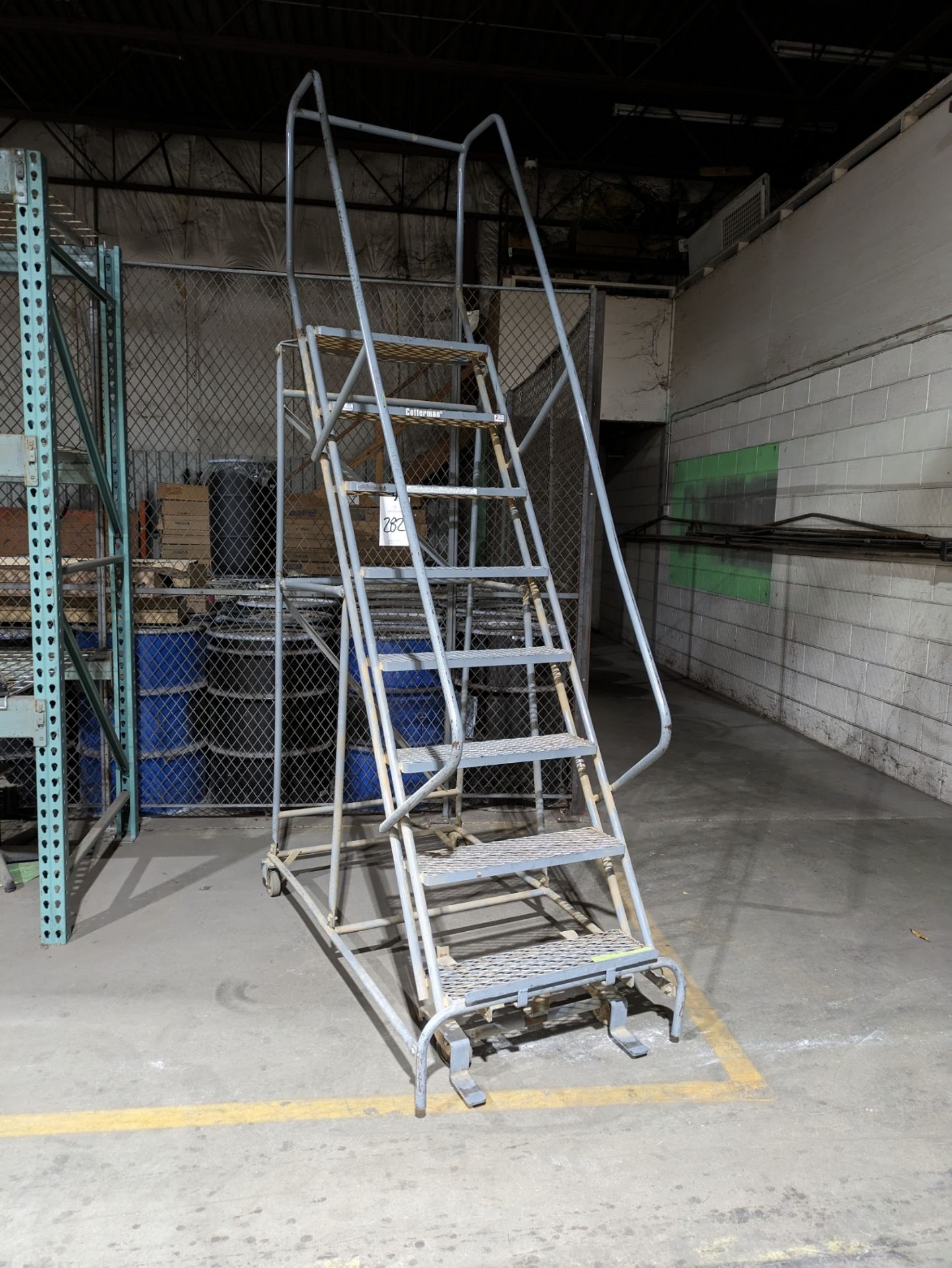 Cotterman 7' Portable Rolling Safety Ladder