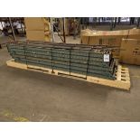 (6) Hytrol 24" W x 10' L Gravity Roll Bar Conveyor Sections with Assorted Bar Clamps