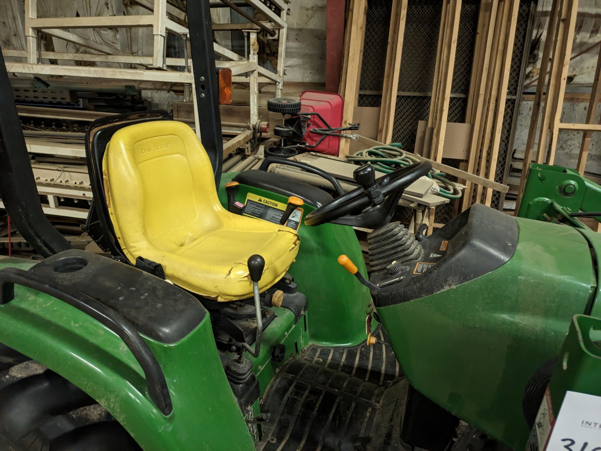 John Deere 4300 Tractor, S/N LV4300C435419, 2001, with 420 Front End Loader Attachment - Image 3 of 6