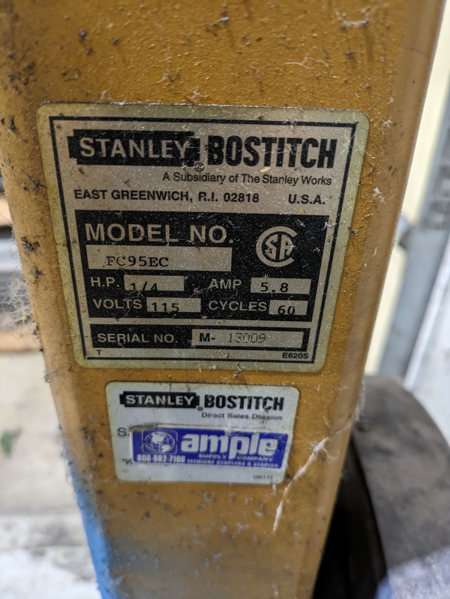 Stanley Bostitch FC95EC Electric Side Arm Box Stapler - Image 3 of 3