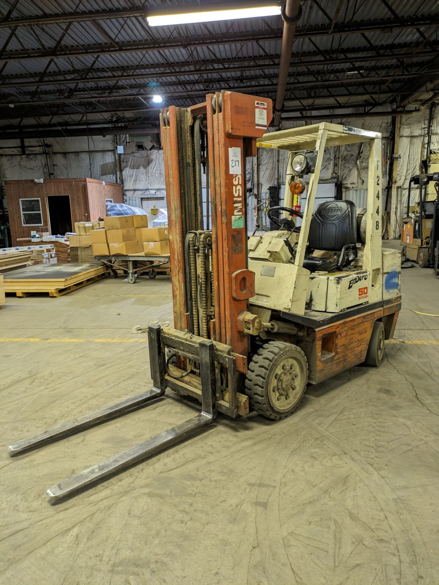 Nissan KCPH02A25PV, 4,400-Lb. Capacity LPG Sit-Down Forklift