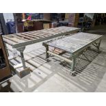 (7) Sections of Gravity Roll Bar Conveyor