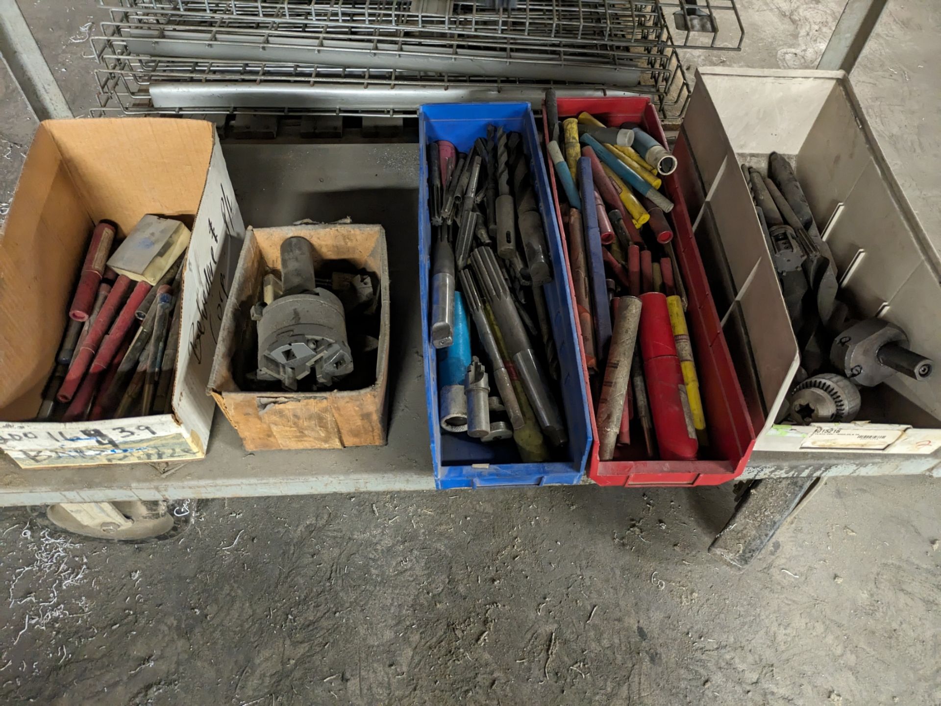 Cart of Assorted End Mills, Reamers, Drill Bits, Collets, Etc. - Image 3 of 4