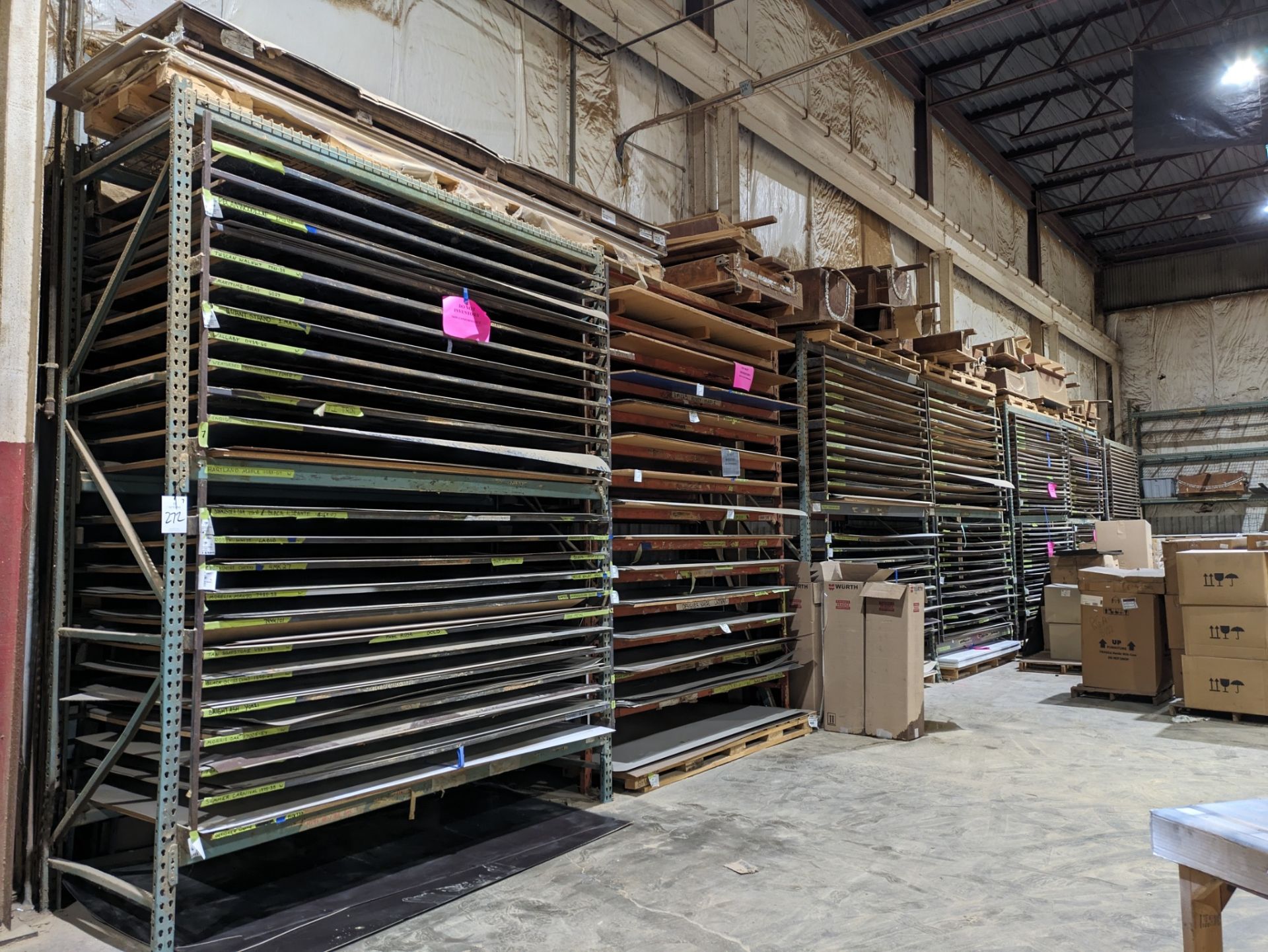 (7) Sections of Pallet Racking