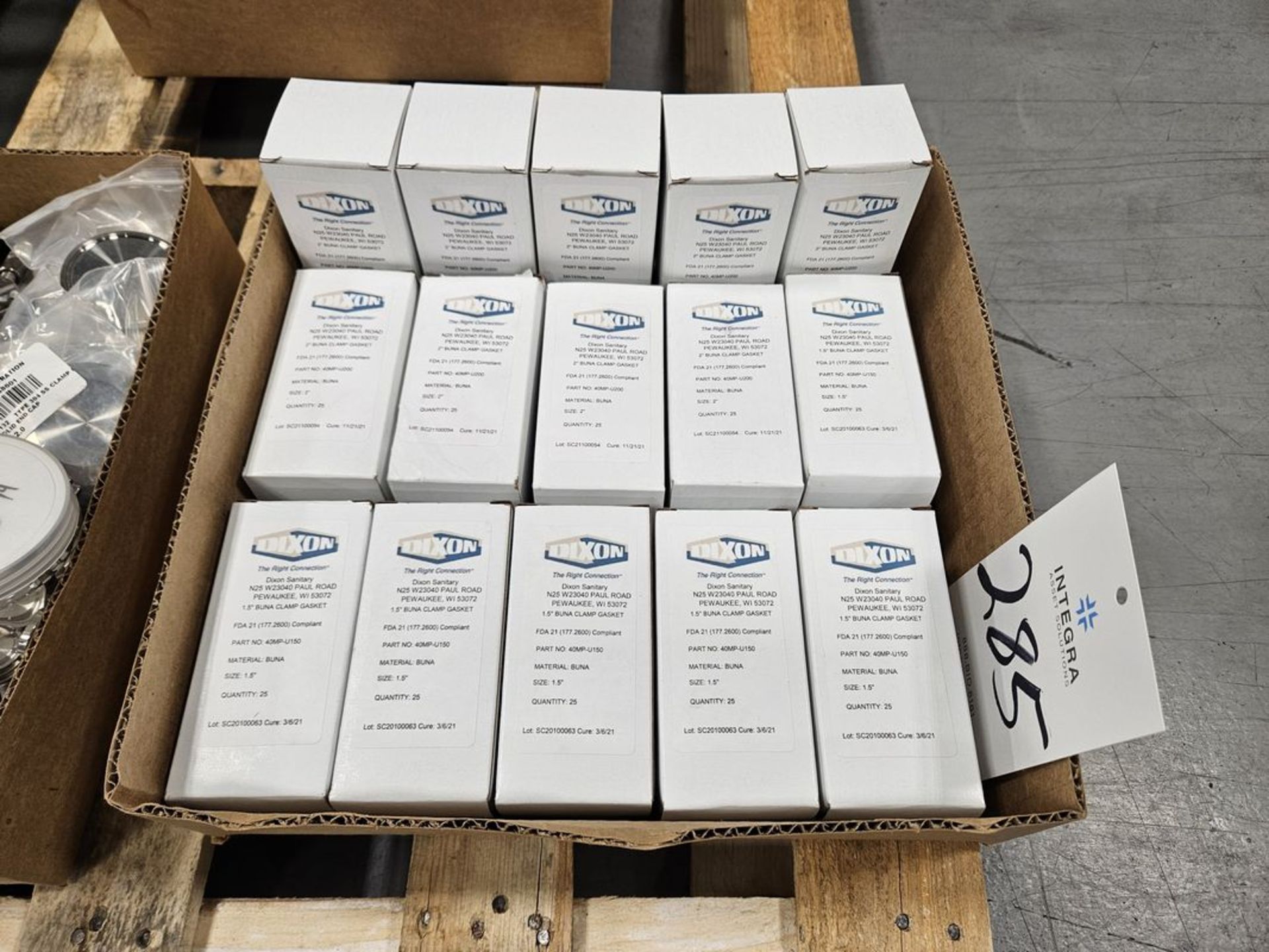 (15) Boxes Dixon BUNA Clamp Gaskets