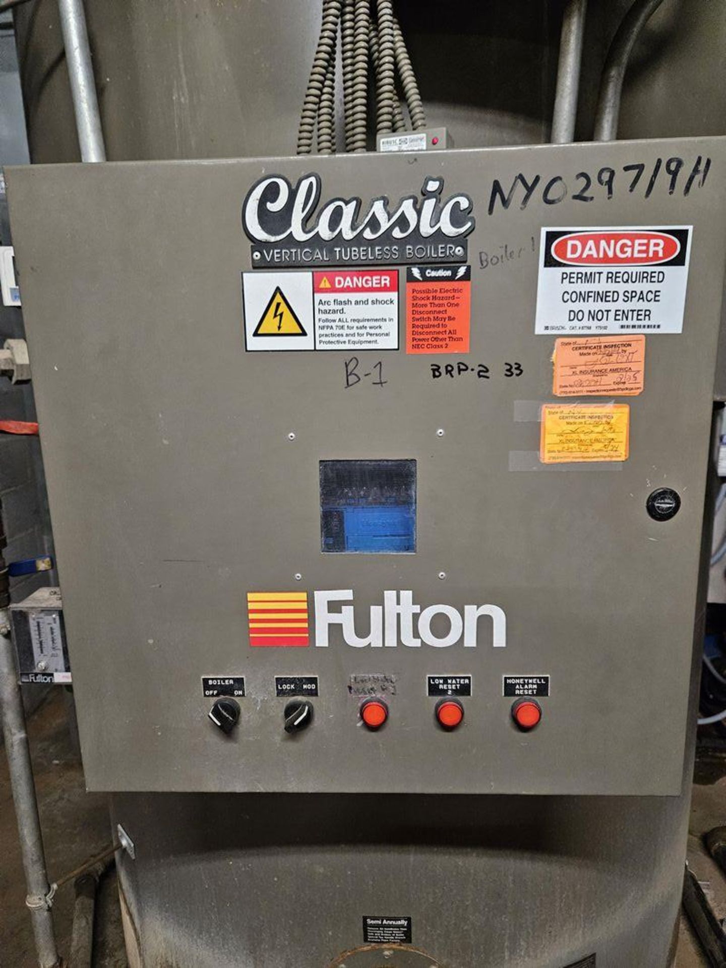 Fulton FB-050-A Gas Fired Vertical Tubeless Boiler - Image 3 of 4