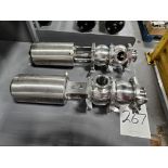 (2) MaxClean PVEP-1NC-1.5 & 2.0 Stainless Steel Tri-Clamp Diverter Valves