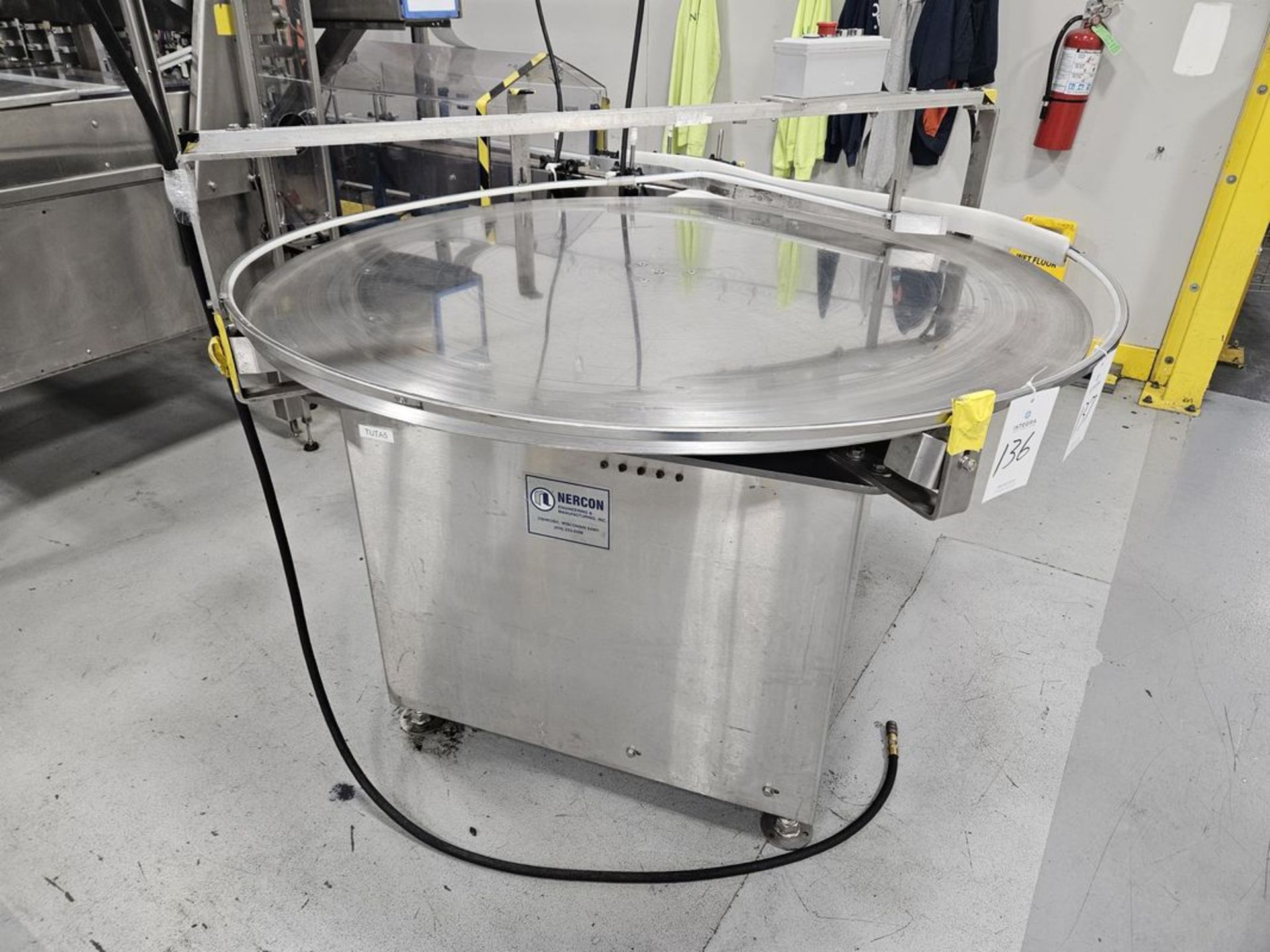Nercon 48" Stainless Steel Rotary Accumulation Table