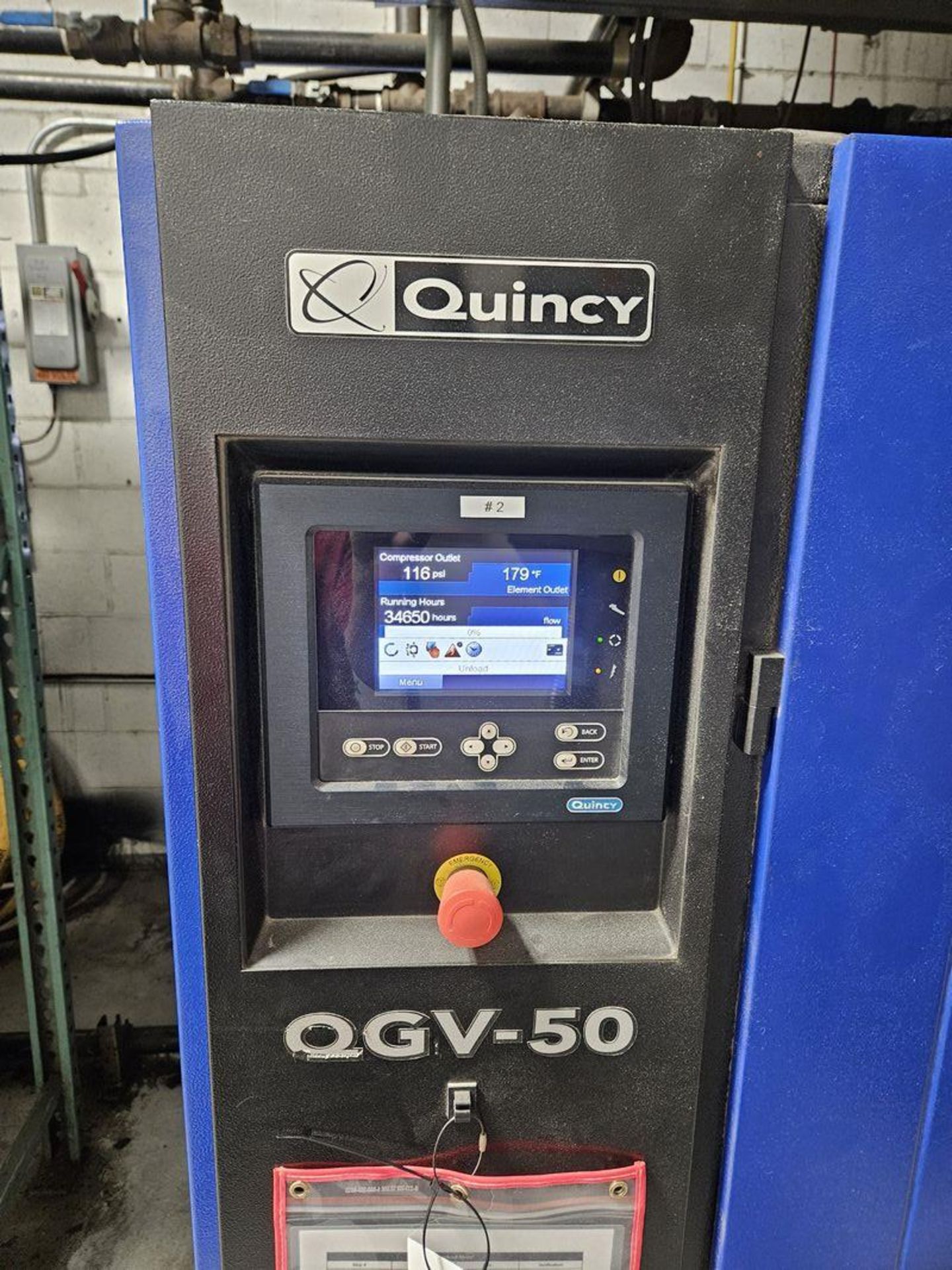 Quincy QGV-50 Rotary Screw Air Compressor - Image 2 of 2