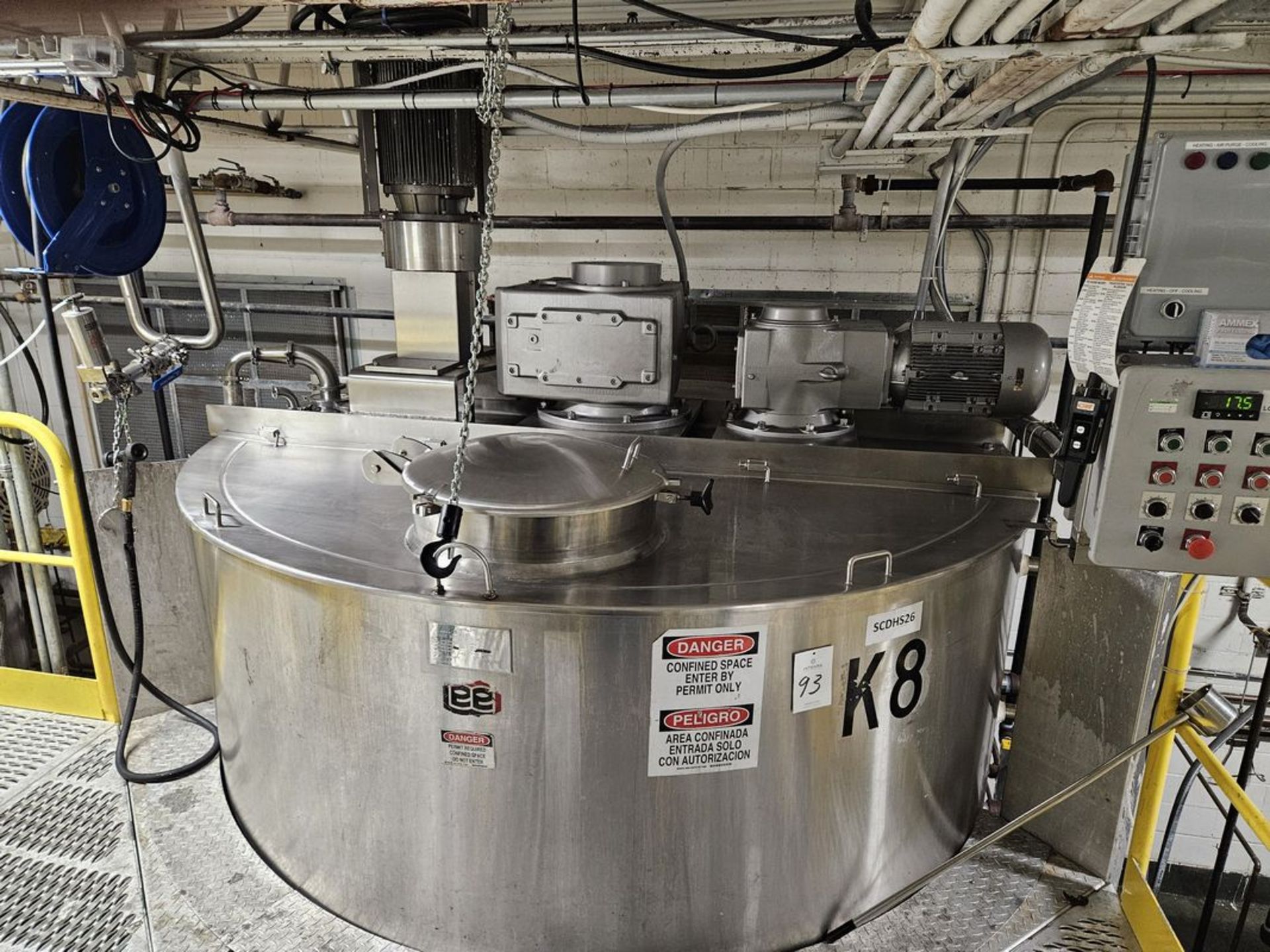 Lee Industries 3000U10S 3000-Gallon Stainless Steel Jacketed Kettle - Image 2 of 12