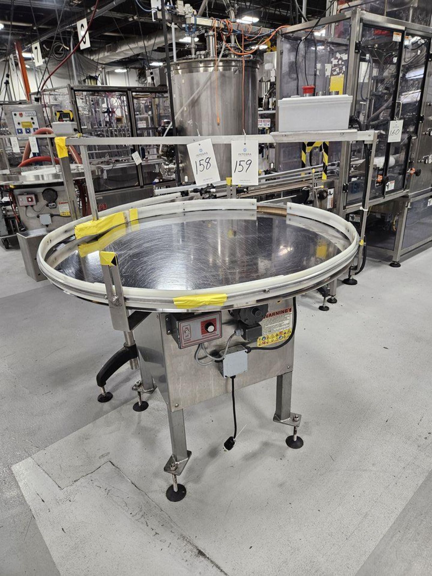 Kaps-All FS-U 48 48" Stainless Steel Rotary Accumulation Table