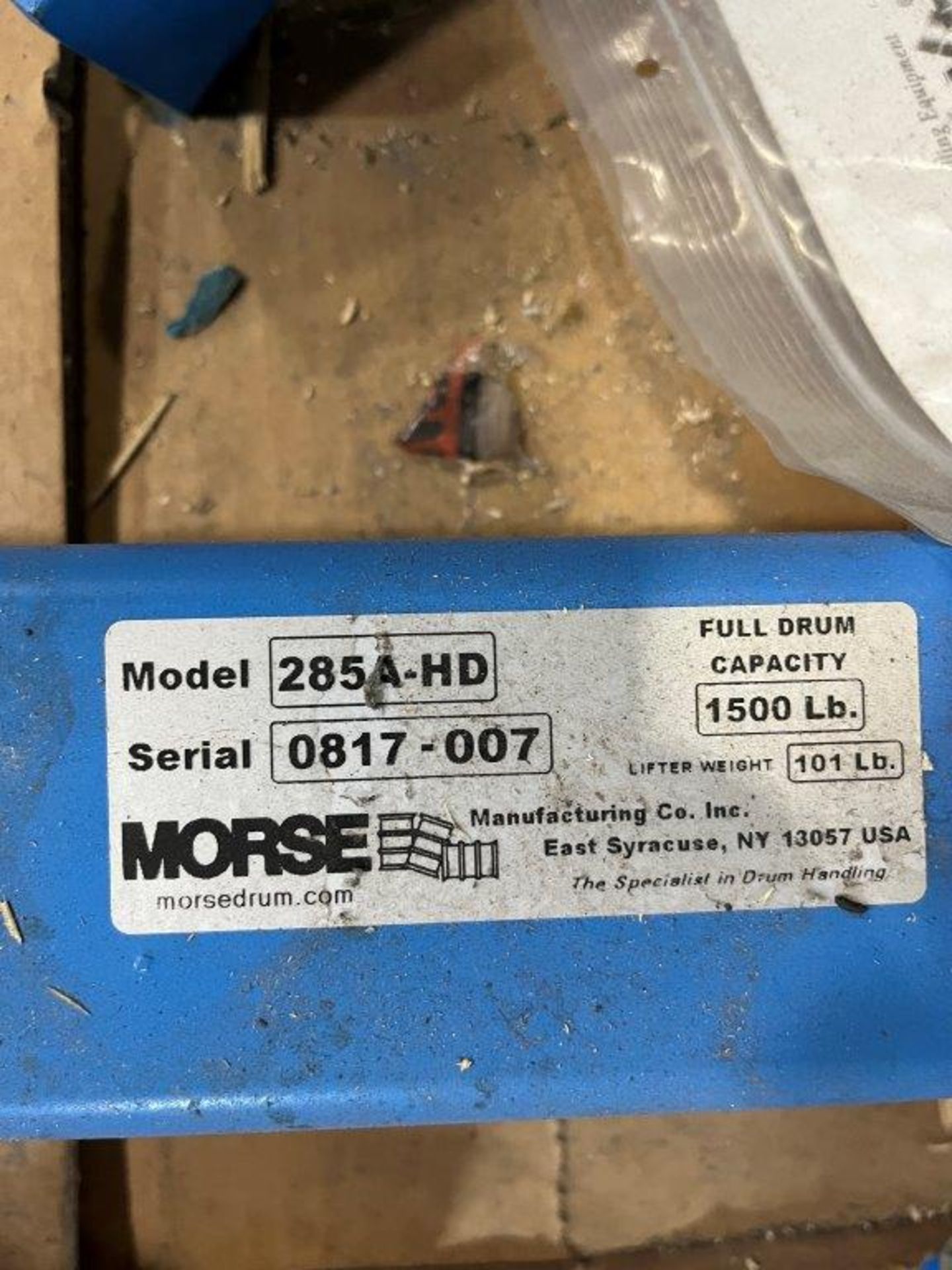 Morse 285A-HD 1500-Lb Capacity Drum Lift Fork Attachment - Image 2 of 2