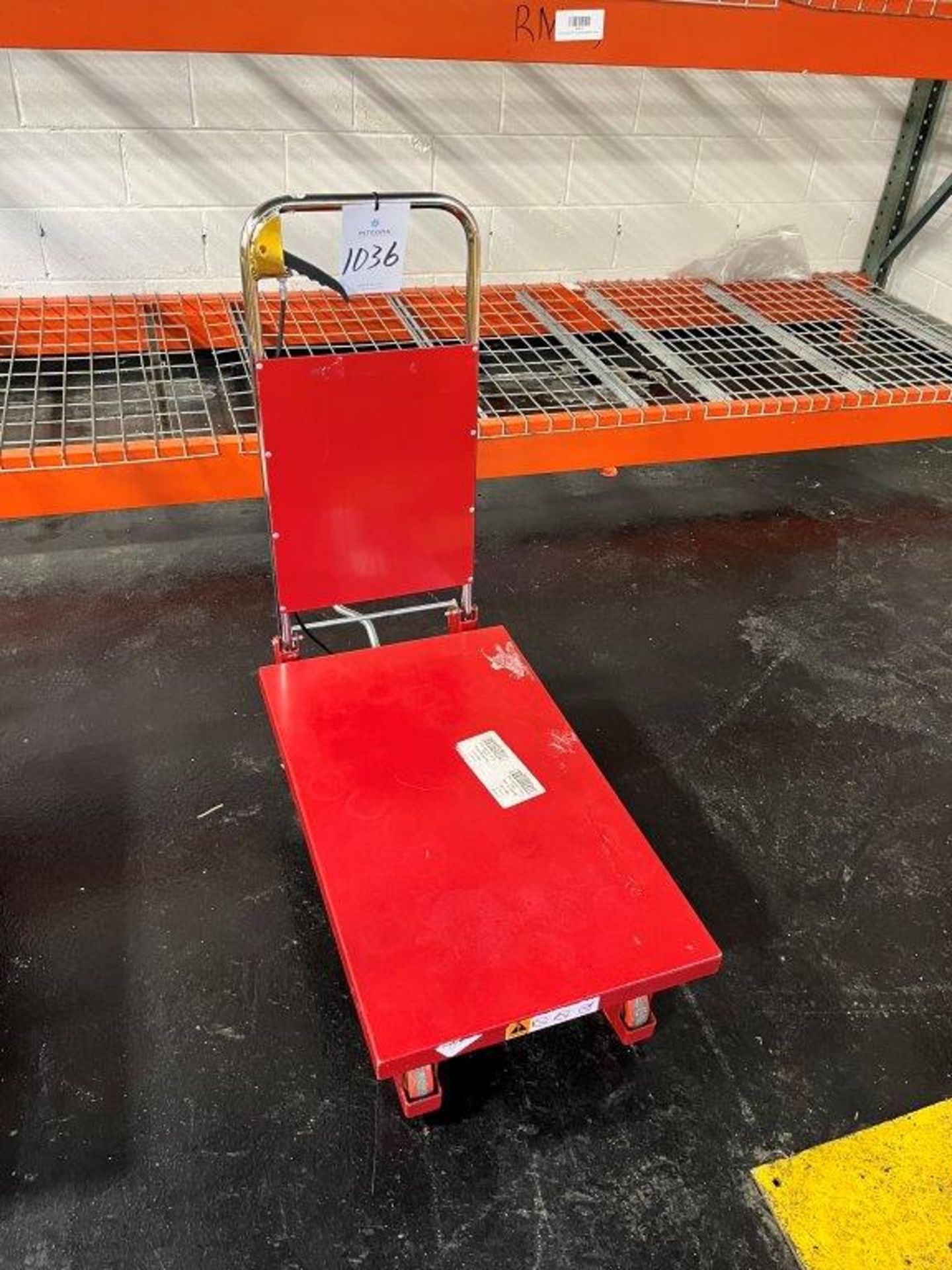 Uline H-1485 Hydraulic Lift Cart