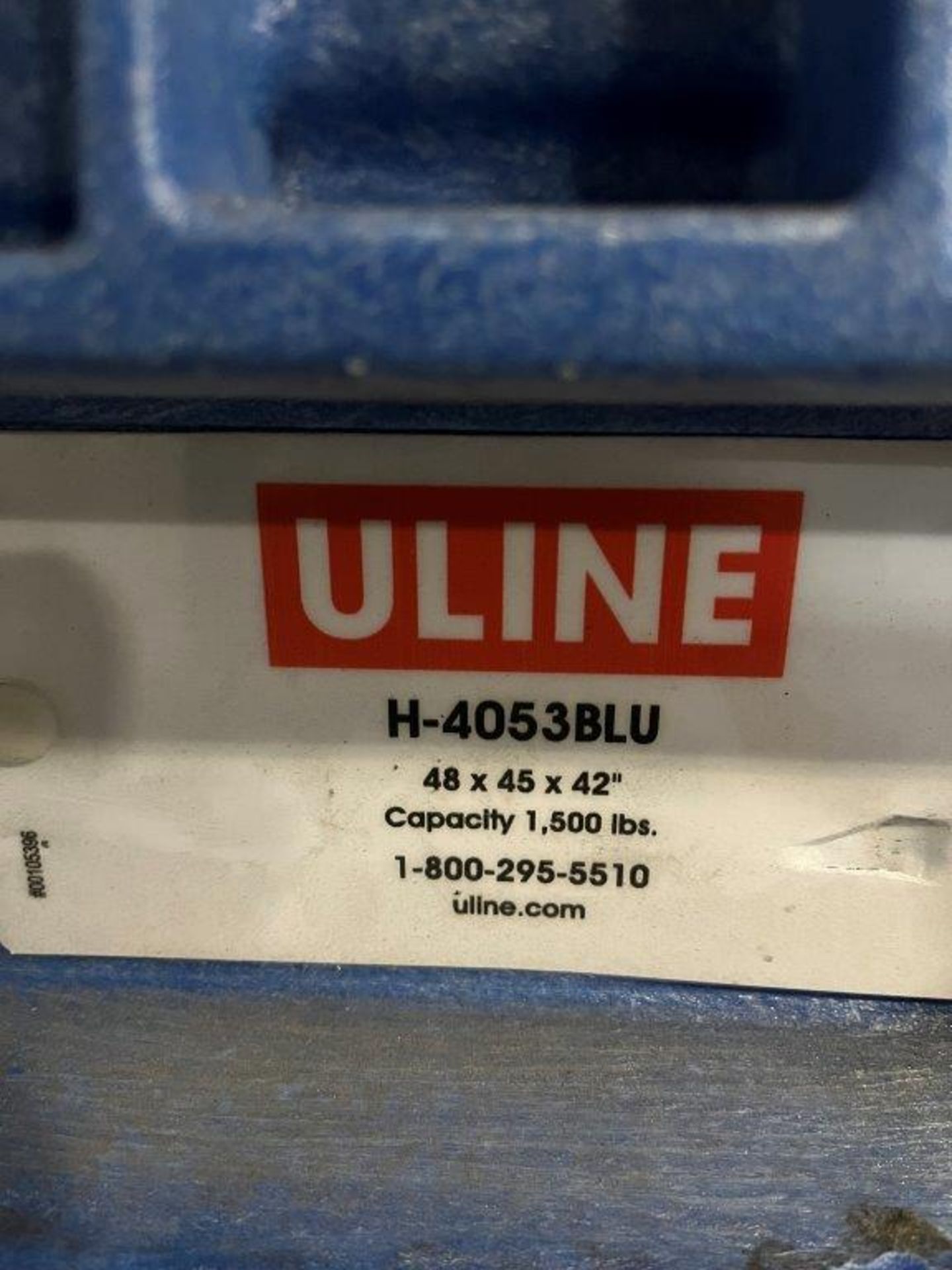 (12) Uline H-4053BLU 48" x 45" x 42" Collapsible Plastic Bins, 1,500-Lb Capacity - Image 2 of 2