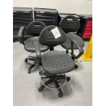 (3) Interion Polyurethane Chair with Casters