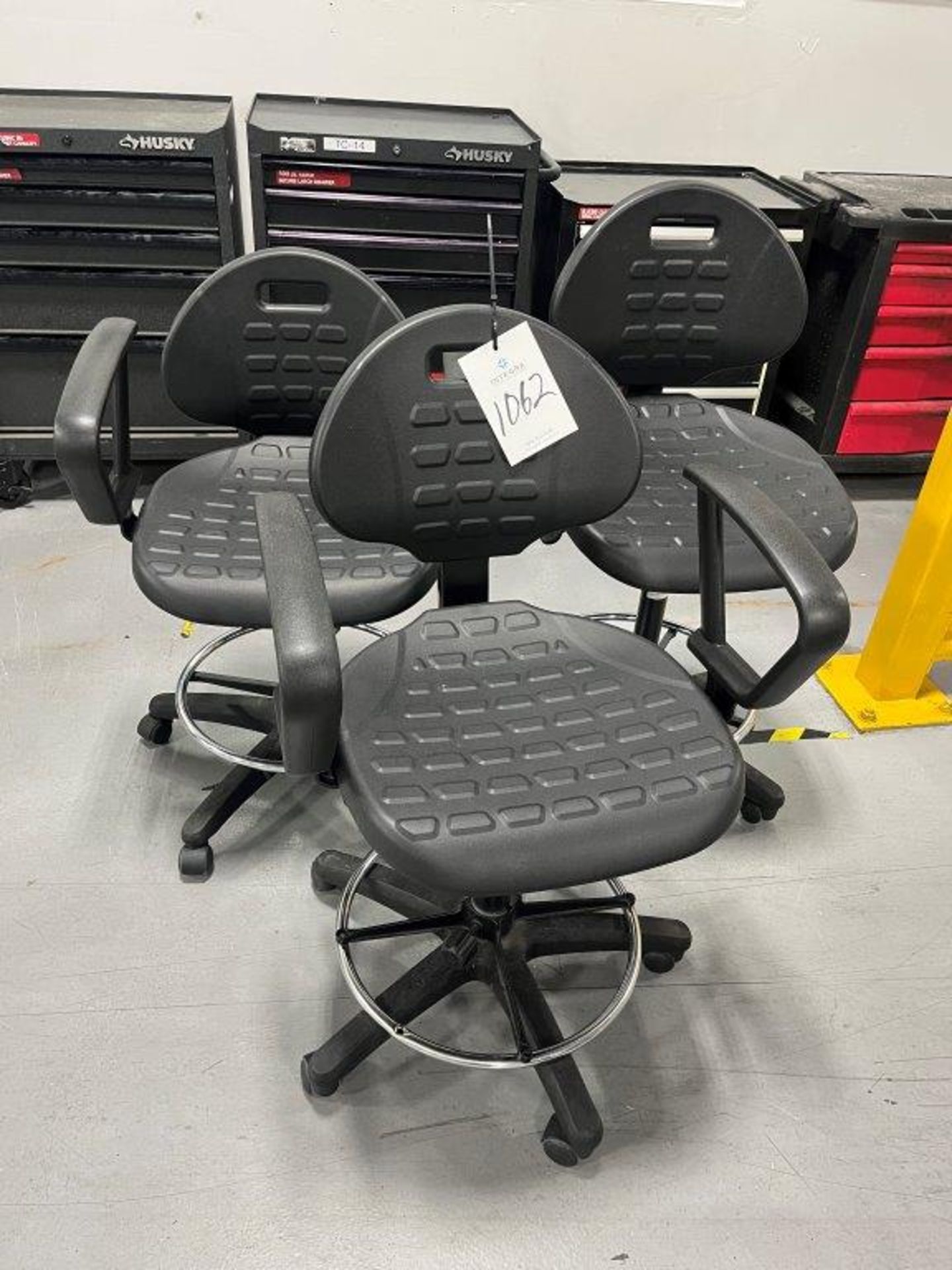 (3) Interion Polyurethane Chair with Casters