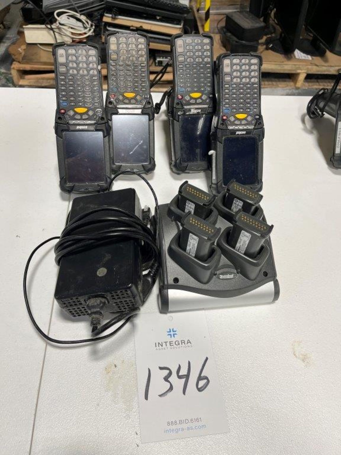 (4) Symbol MC92ND Barcode Scanners, with Spare Batteries and Chargers