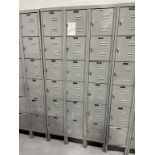 Hallowell 6-Tier Locker 12" x 17" x 12" 18-Door