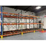(3) Sections Teardrop Push Back Racking System