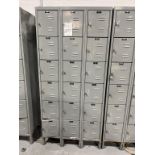 Hallowell 6-Tier Locker 12" x 17" x 12" 18-Door