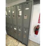 Hallowell 6-Tier Locker 12" x 17" x 12" 18-Door