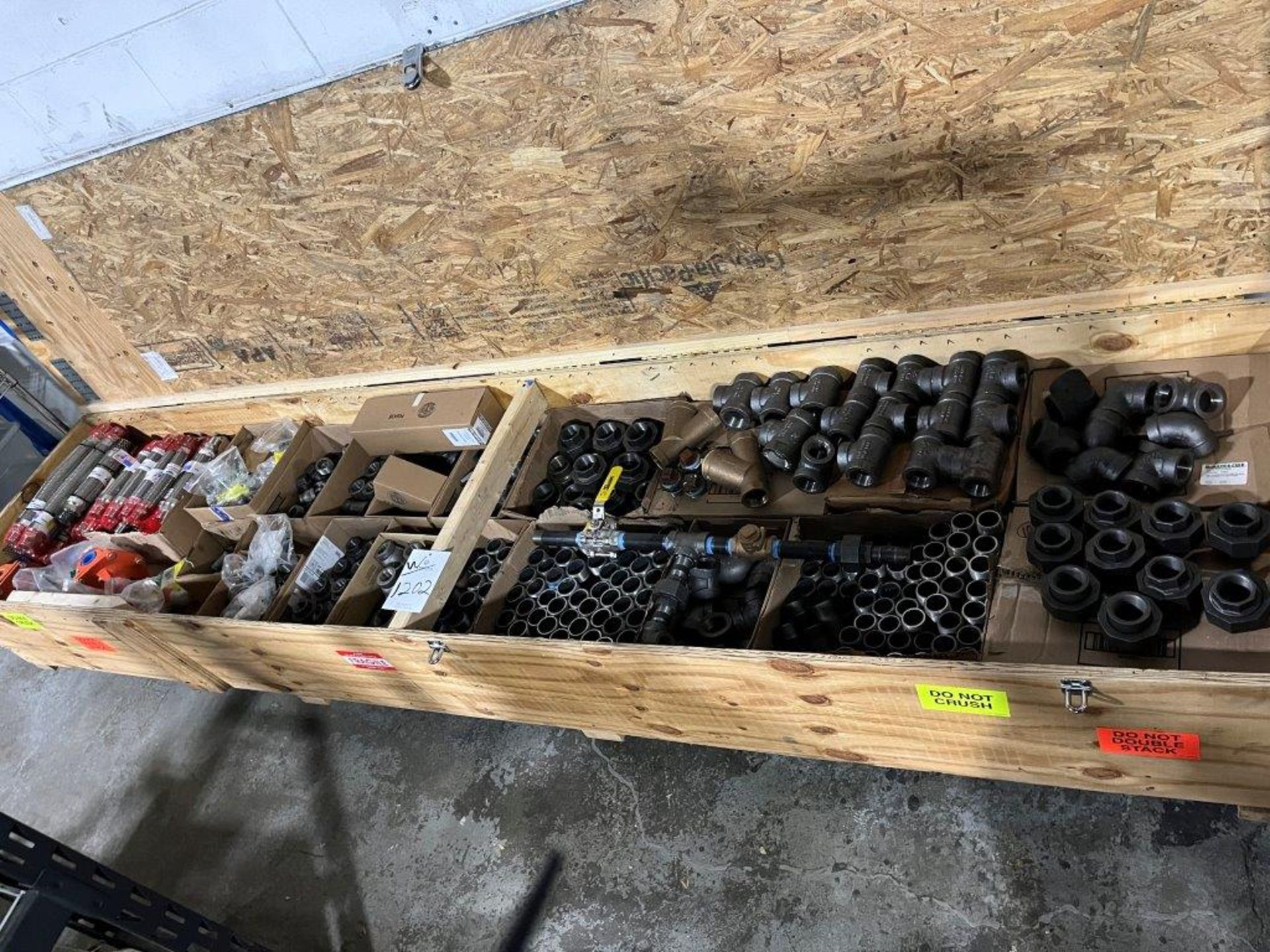 Lot of Assorted Pipe Fittings, Valves and Misc.