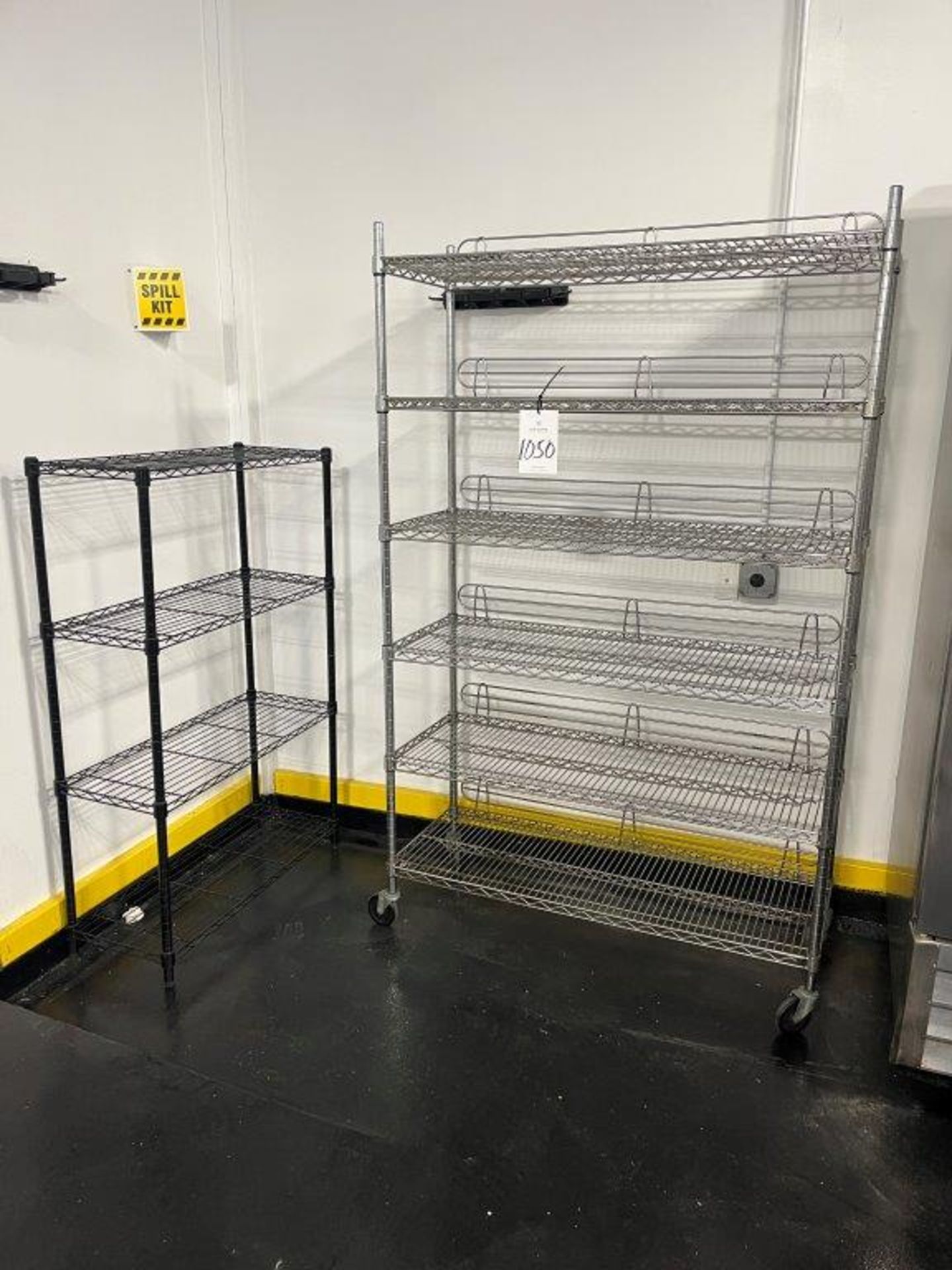 (4) Uline Steel Wire Rack Cages with Wheels 48" x 24" x 61" H - Image 2 of 2